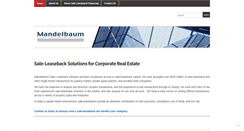 Desktop Screenshot of mandelbaum-sale-leaseback.com